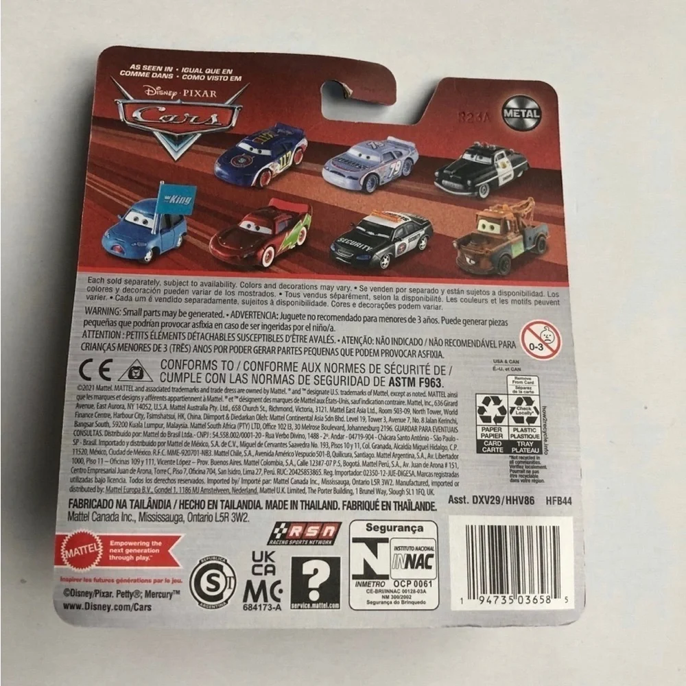 Disney Pixar Cars Die-Cast - Darla Vanderson - Dinoco The King Fan - BRAND NEW!!